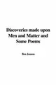 Cover image for Discoveries made upon Men and Matter and Some Poems