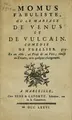 Cover image for Momus fabuliste, ou le mariage de Venus et de Vulcain