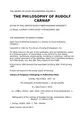 Cover image for Philosophy of Rudolph Carnap (Library of Living Philosophers)