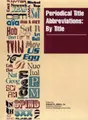 Cover image for Periodical Title Abbreviations