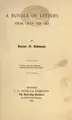 Cover image for A bundle of letters from over the sea.