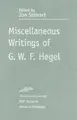 Cover image for Miscellaneous Writings (SPEP)