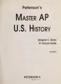 Cover image for Peterson's Master AP U.S. history