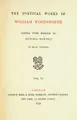 Cover image for Poetical works