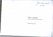 Cover image for Sobre o sacrifício