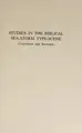 Cover image for Studies in the biblical sea-storm type-scene