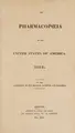 Cover image for The pharmacopoeia of the United States of America. 1820