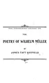 Cover image for The poetry of Wilhelm Müller