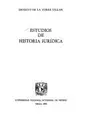 Cover image for Estudios de histora jurídica