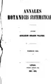 Cover image for Annales botanices systematicae