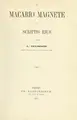 Cover image for De Macario Magnete et scriptis ejus