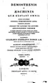 Cover image for Demosthenis et Æschnis quæ exstant omnia indicibus locupletissimis continua ...