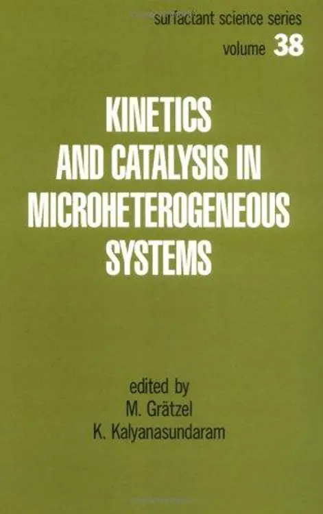 Kinetics and catalysis in microheterogeneous systems cover