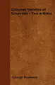 Cover image for Different Varieties of Grapevine - Two Articles