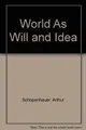 Cover image for The world as will and idea