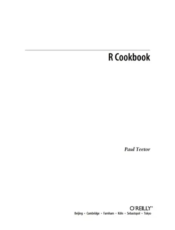 R cookbook cover