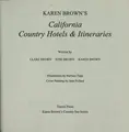 Cover image for Karen Brown's California Country Hotels & Itineraries (Karen Brown's Country Inn)