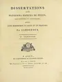 Cover image for Dissertations sur plusieurs espèces de Fucus