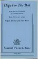 Cover image for Hope for the best