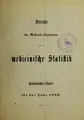 Cover image for Bericht des Medicinal-Inspectorats über die medicinische Statistik des Hamburgischen Staates für das Jahr 1886