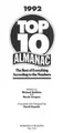 Cover image for The Top 10 Almanac 1992
