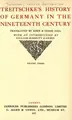 Cover image for Treitschke's history of Germany in the nineteenth century