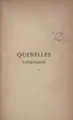 Cover image for Querelles littéraires [par] Henry Becque.