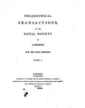 Cover image for Philosophical Transactions