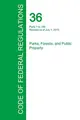 Cover image for Code of Federal Regulations Title 36, Volume 1, July 1, 2015