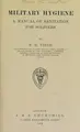 Cover image for Military hygiene
