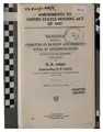 Cover image for Amendments to United States Housing Act of 1937.