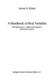 Cover image for A Handbook of Real Variables