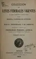 Cover image for Colección de leyes federales vigentes