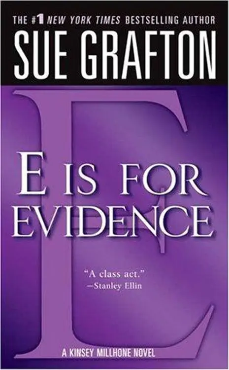 "E" is for Evidence (The Kinsey Millhone Alphabet Mysteries) cover
