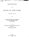 Cover image for Constitution of the State of New York Adopted in 1846: Adopted in 1846 ...