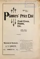Cover image for Planters' price list of fruit trees, plants, etc. for fall planting