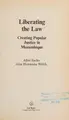Cover image for Liberating the law