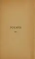 Cover image for Poèmes, 1905