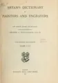 Cover image for Dictionary of painters and engravers