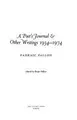 Cover image for A Poet's Journal And Other Writings 1934-1974