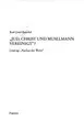 Cover image for Jud, Christ und Muselmann vereinigt?: Lessings "Nathan der Weise"