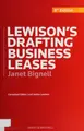 Cover image for Lewison's drafting business leases