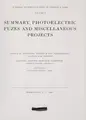 Cover image for Summary, photoelectric fuzes and miscellaneous projects