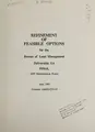 Cover image for Refinement of feasible options for the Bureau of Land Management