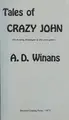 Cover image for Tales of crazy John