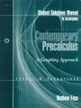 Cover image for Solutions Manual to Accompany Contemporary Precalculus