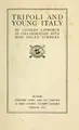 Cover image for Tripoli and young Italy