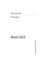 Cover image for Word 2003