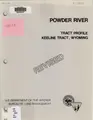 Cover image for Powder River tract profile, Keeline tract, Wyoming