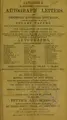 Cover image for Catalogue of extremely interesting autograph letters and important historical documents
